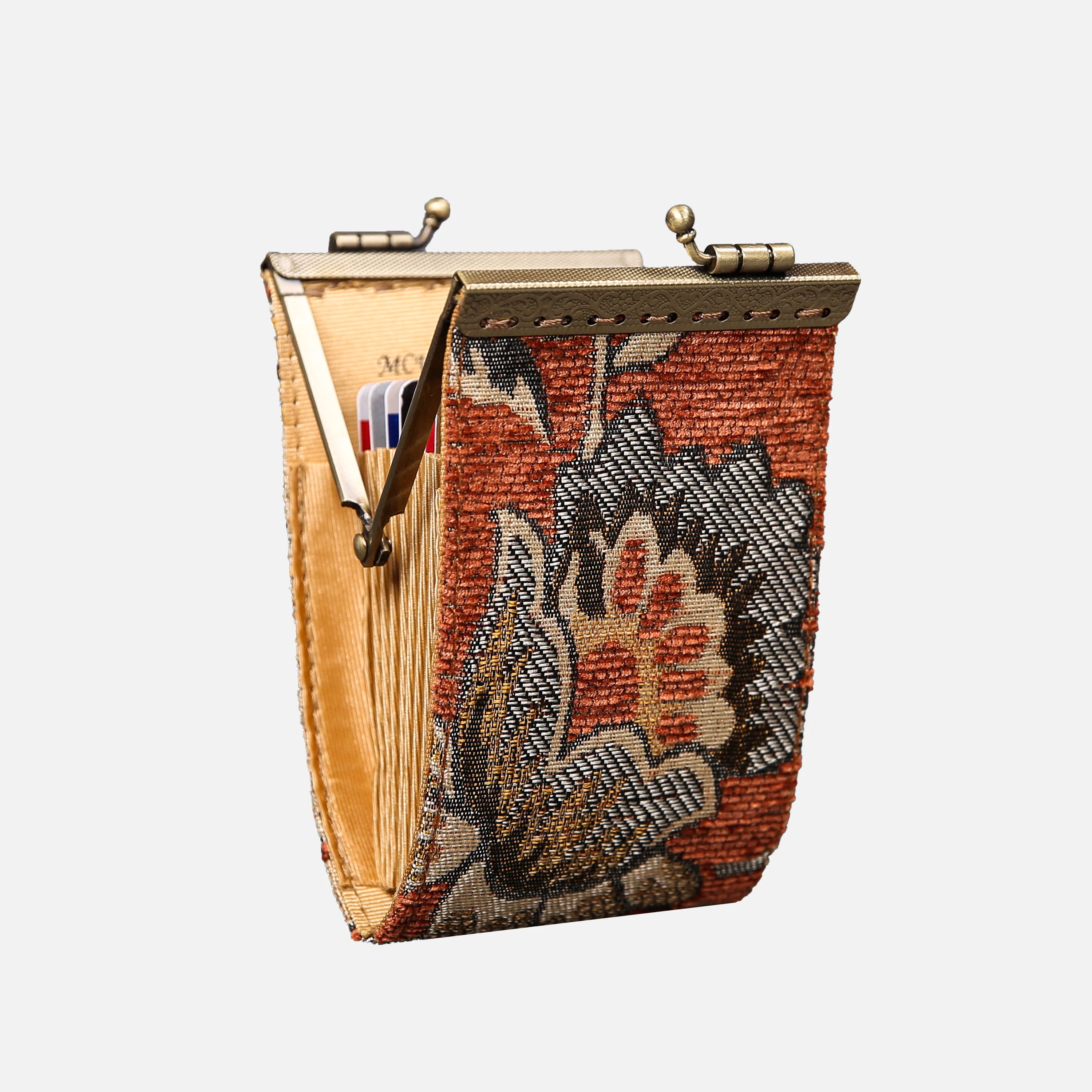 Paisley Orange Card Wallet - Image 3