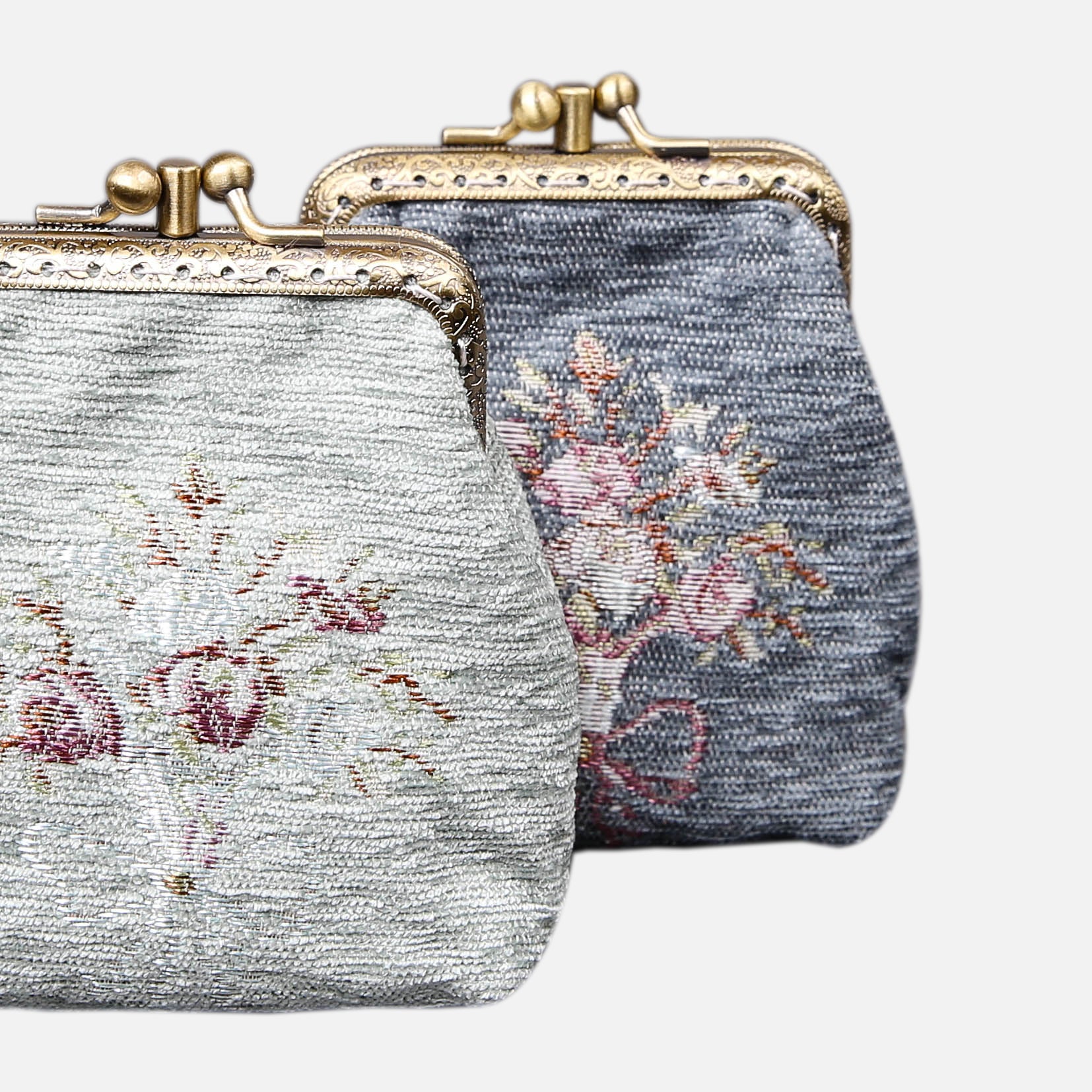 Bouquet Pattern Series Double Kiss Clasp Coin Purse - Image 9