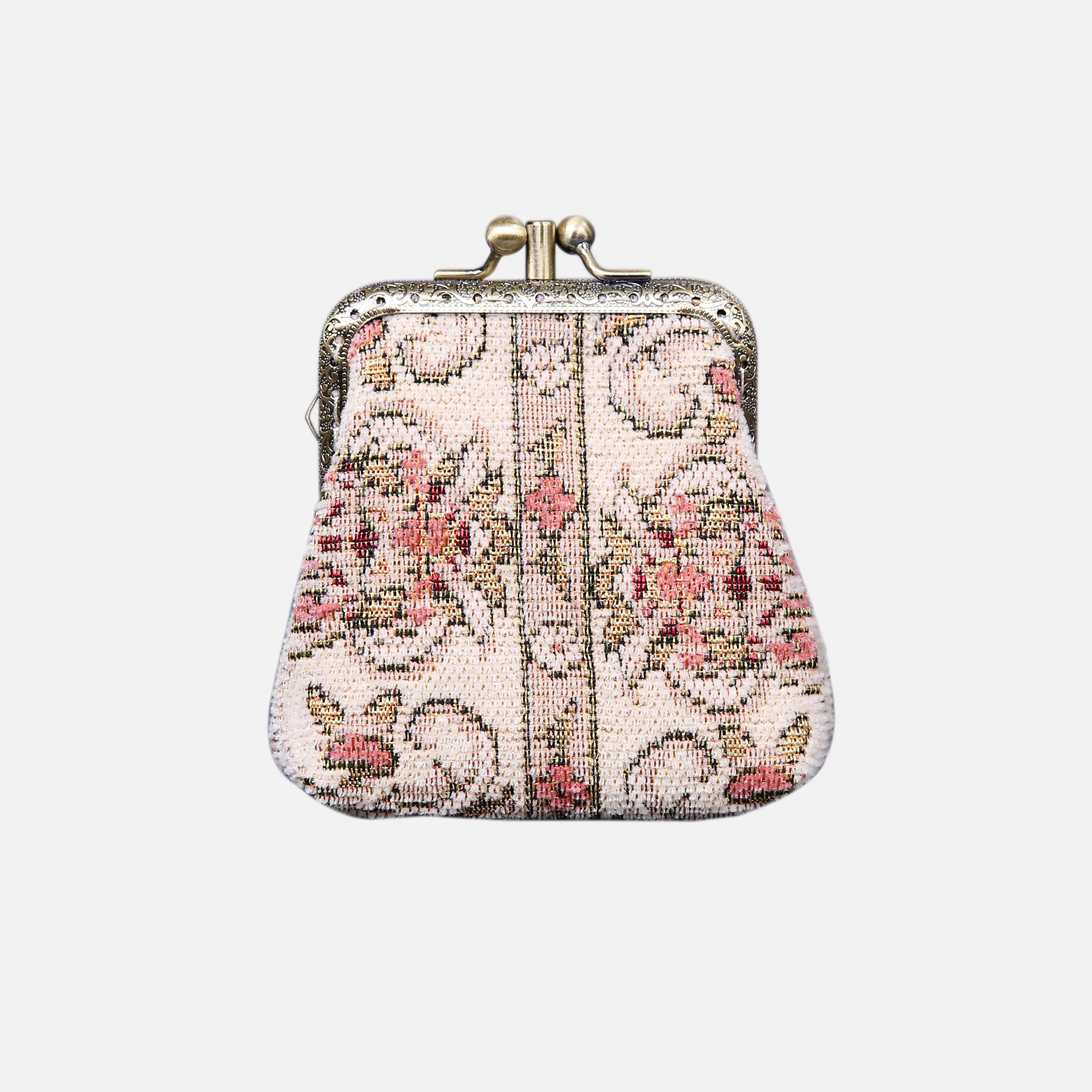 Golden Age Pink Double Kiss Clasp Coin Purse - Image 3