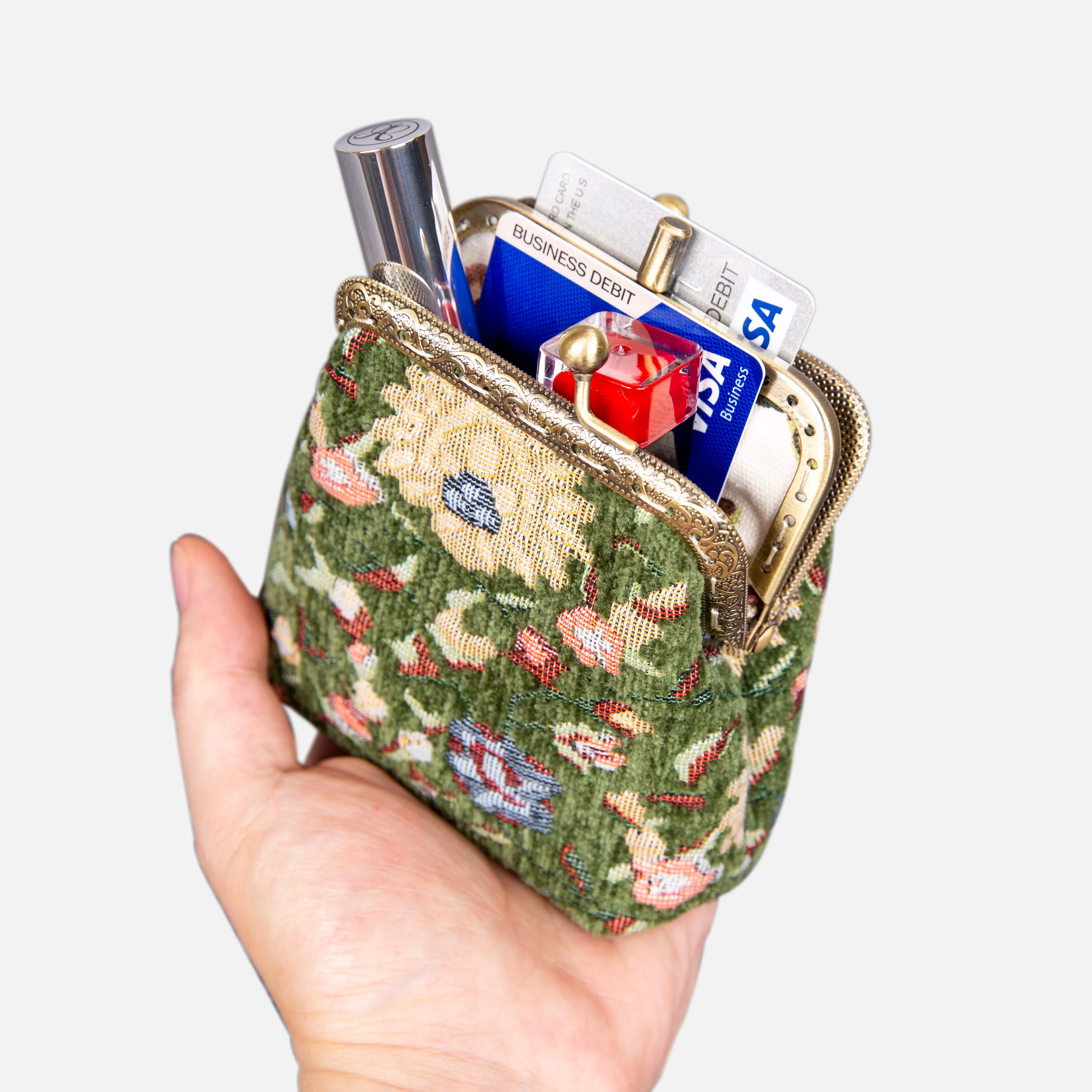 Oriental Pattern Series Double Kiss Clasp Coin Purse - Image 2