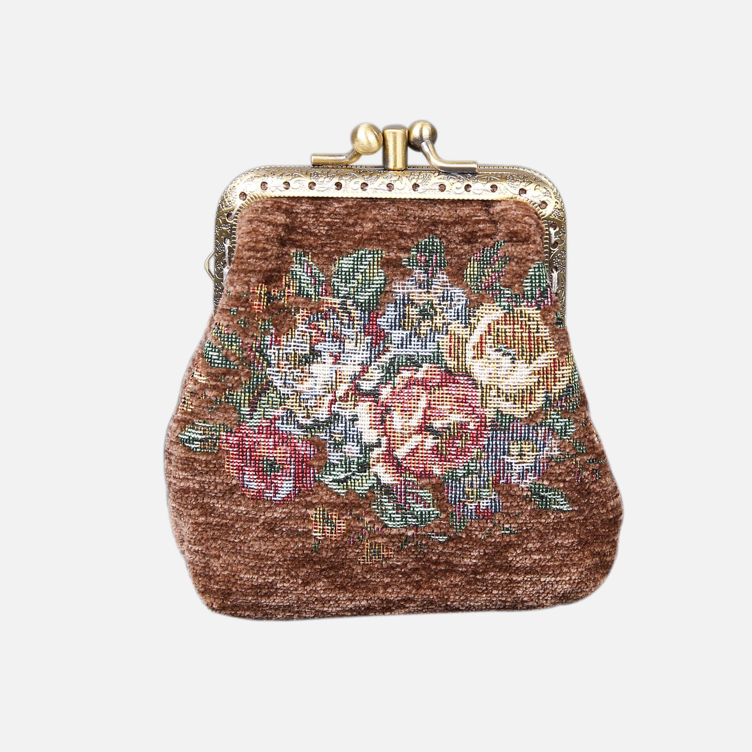 Rose Series Coffee Double Kiss Clasp Coin Purse - Image 4