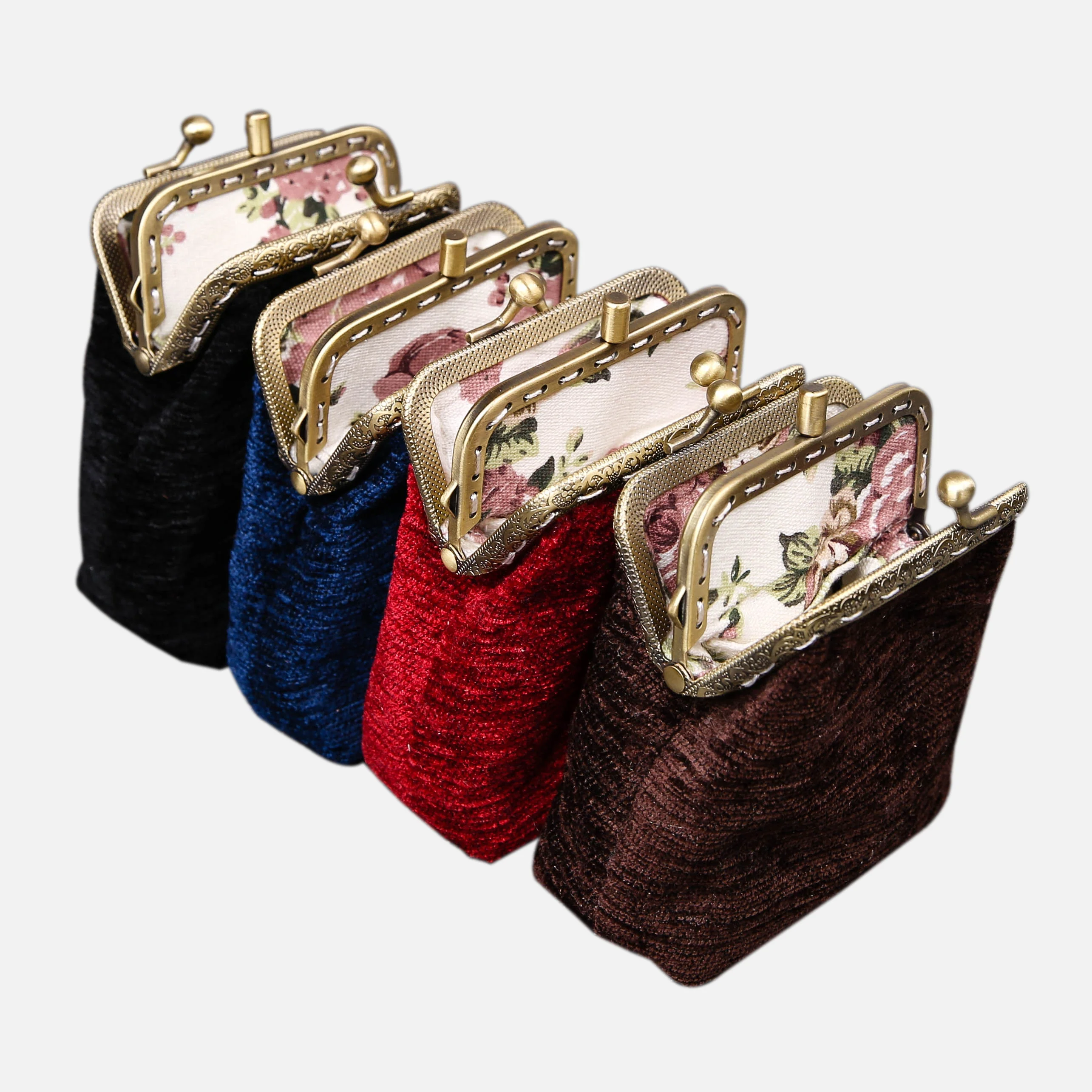 Solid Color Series Double Kiss Clasp Coin Purse - Image 8