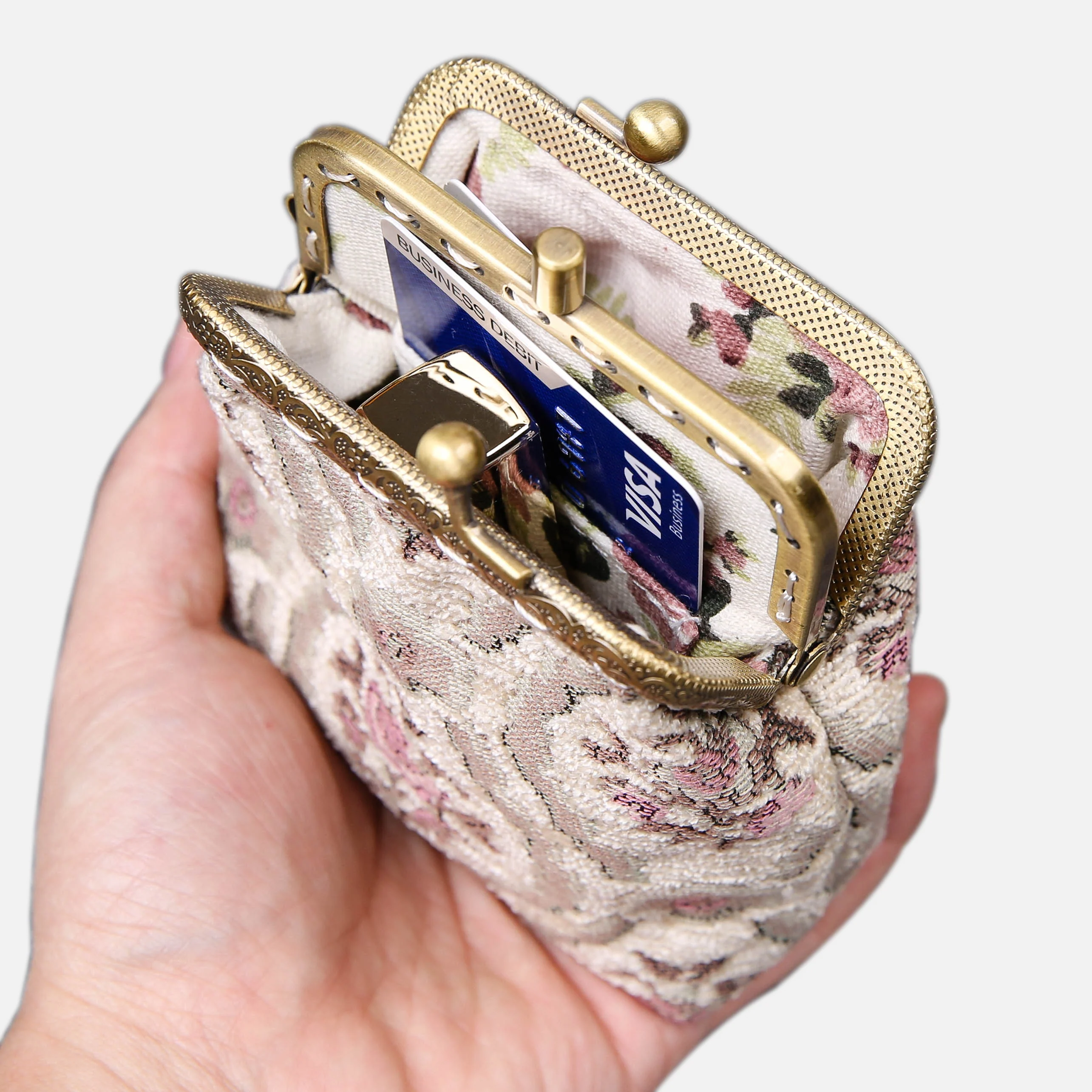 Traditional Series Double Kiss Clasp Coin Purse - Image 4