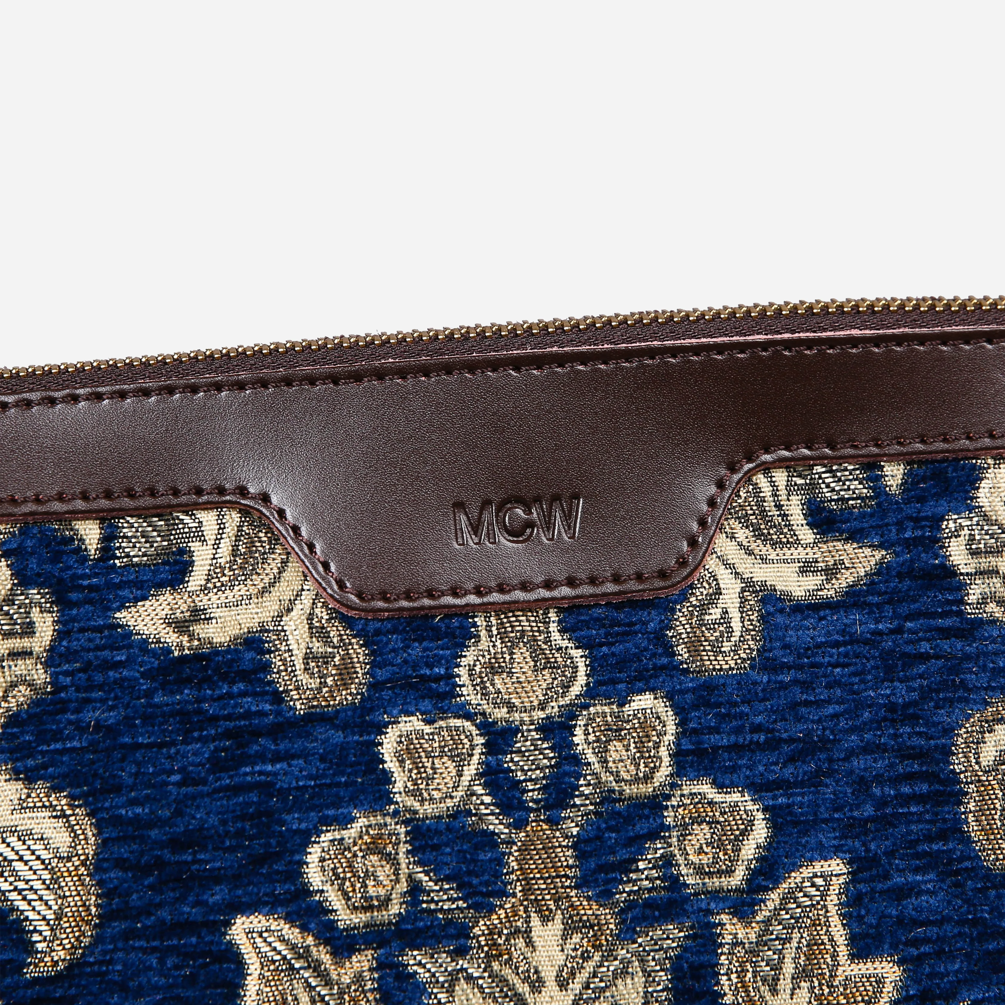 Blossom BLUE-GOLD Carpet Makeup Bag - Image 4