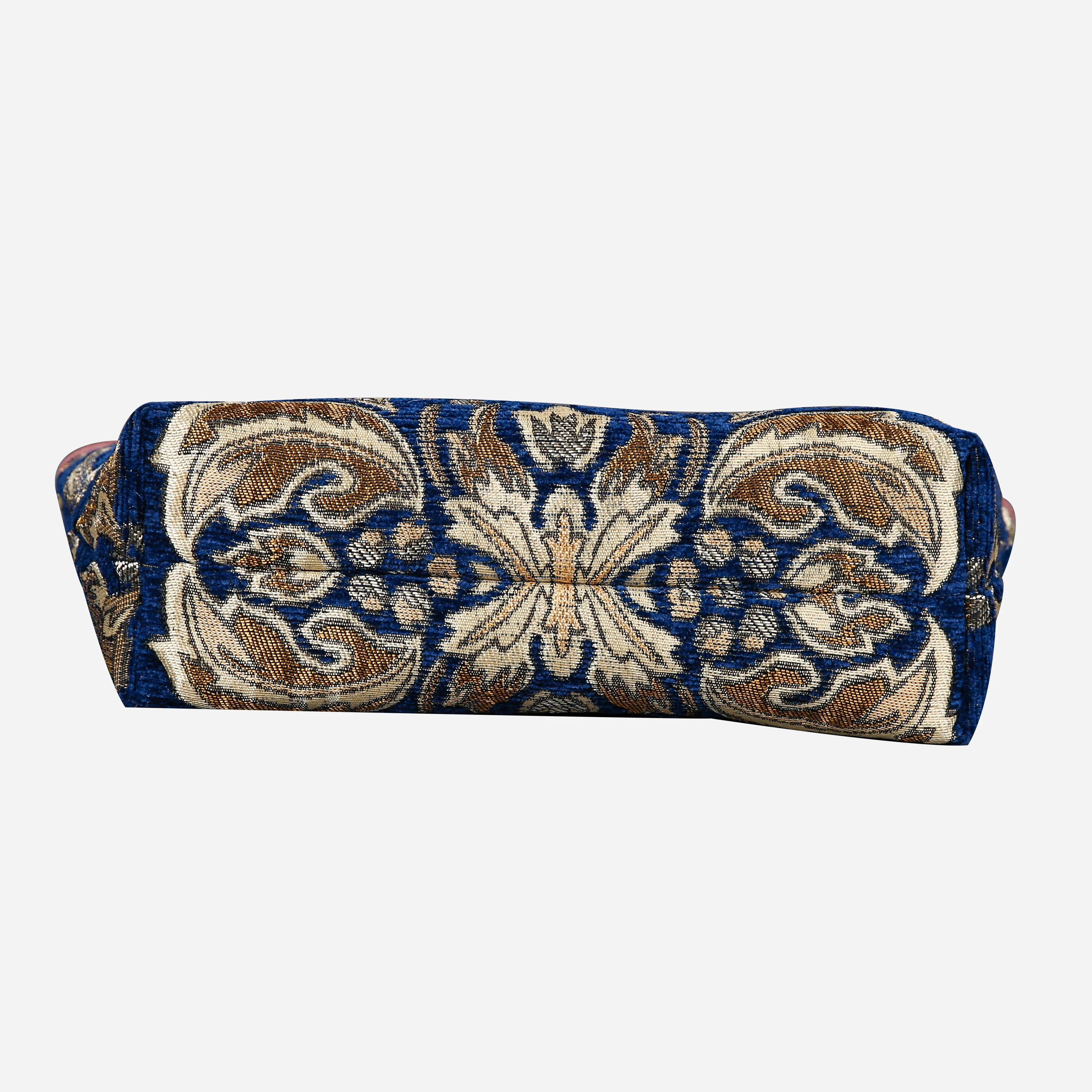 Blossom BLUE-GOLD Carpet Makeup Bag - Image 5