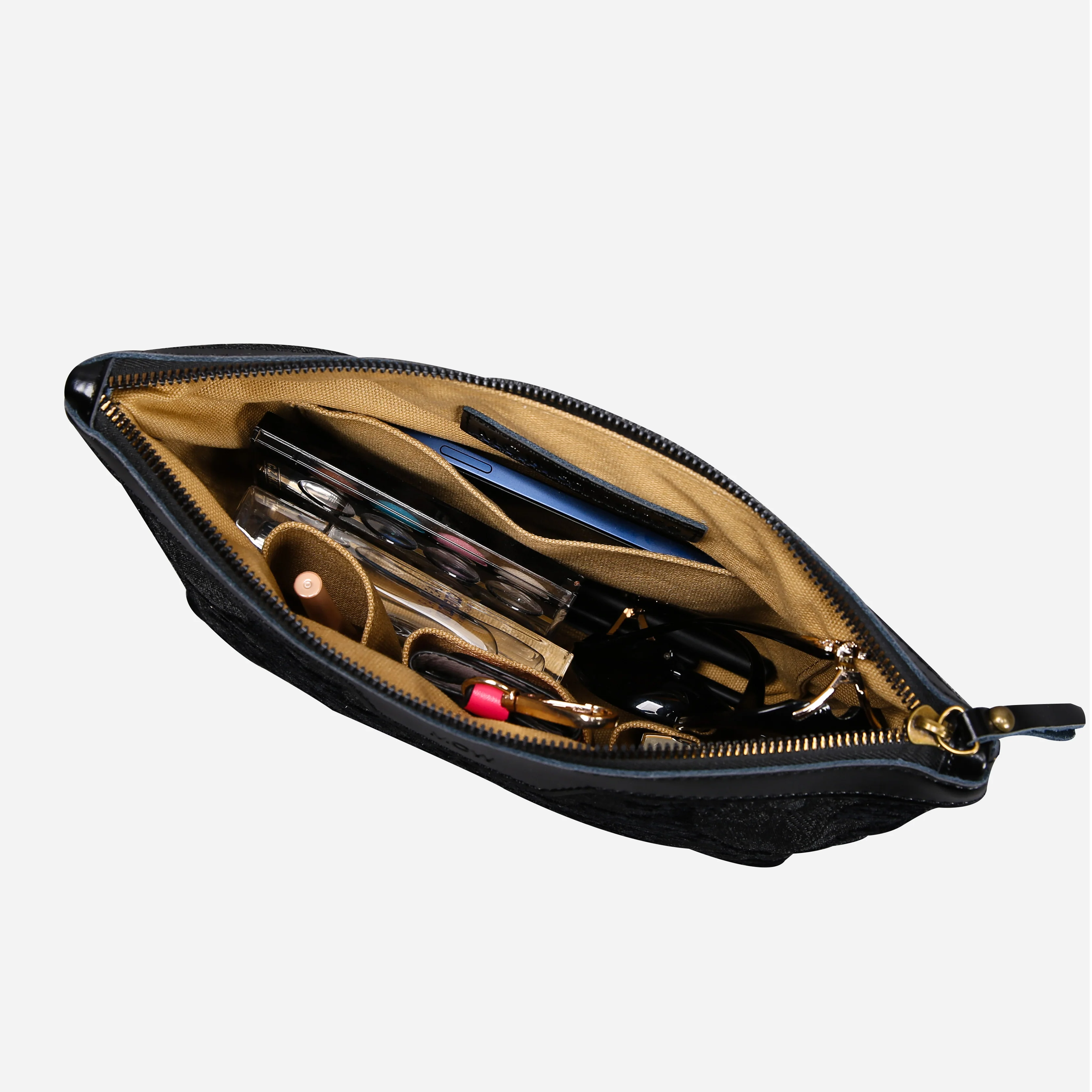 Victorian Blossom Black/Black Carpet Makeup Bag - Image 6