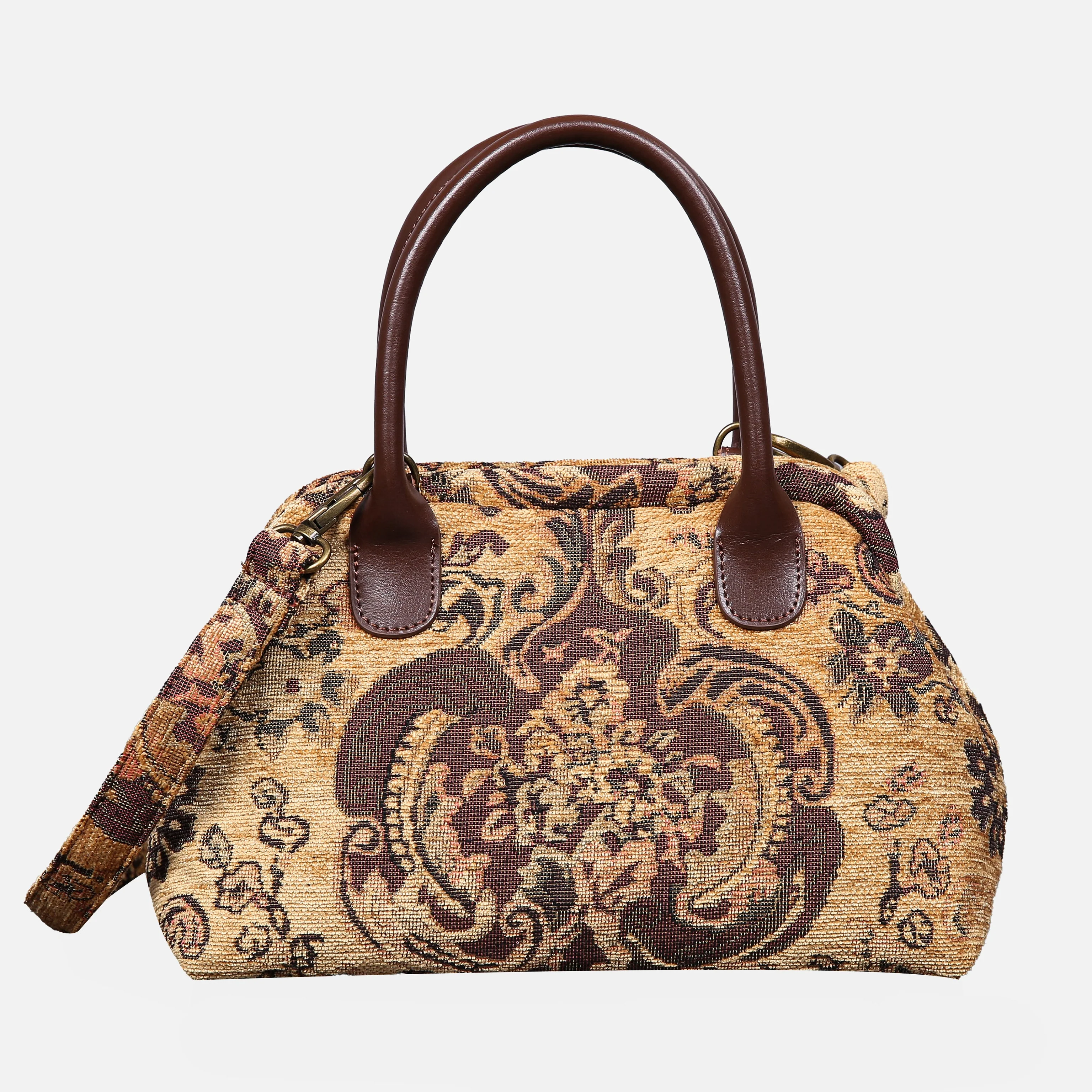 Vintage Paisley Carpet Satchel