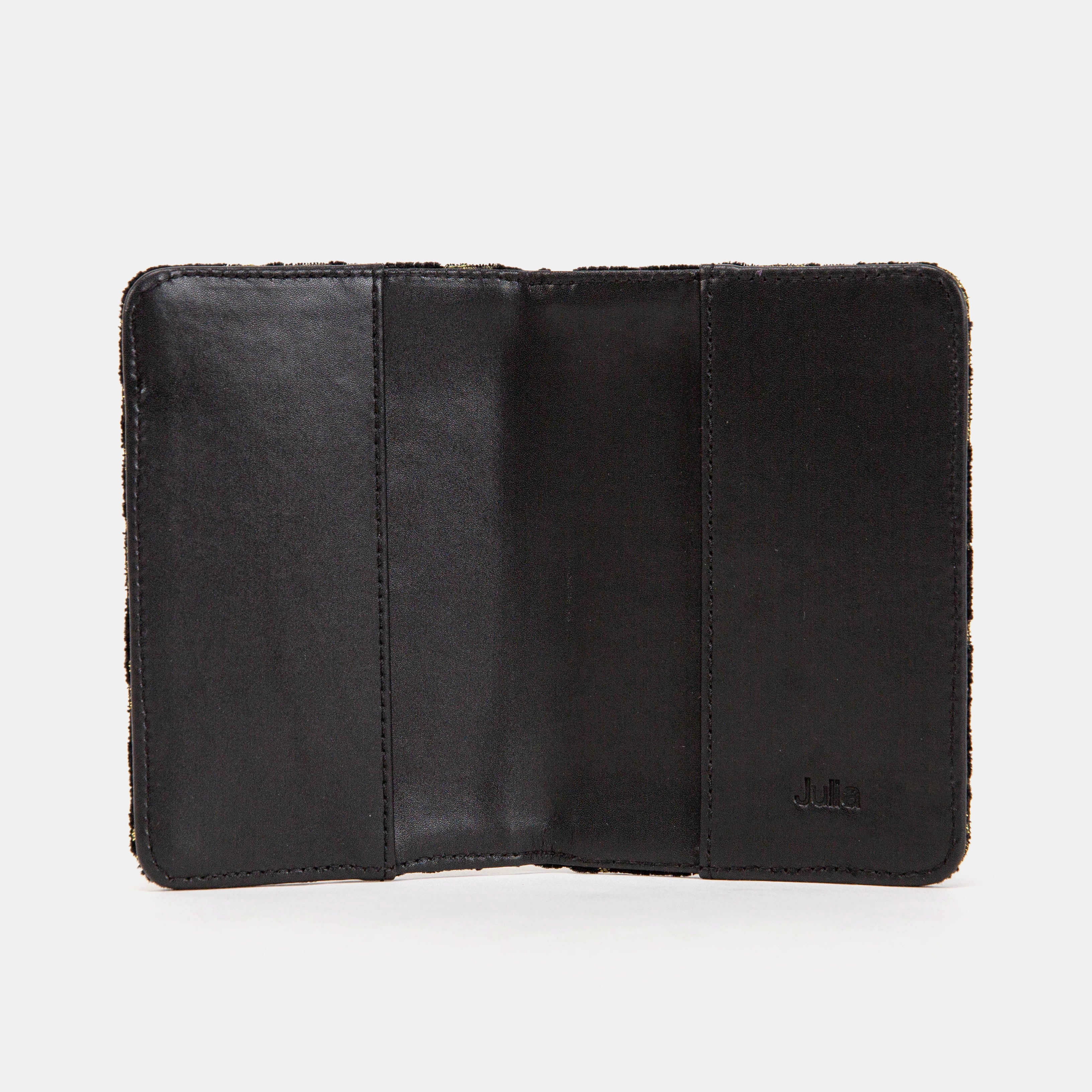 Vintage Scroll Black/Green Passport Cover - Image 3