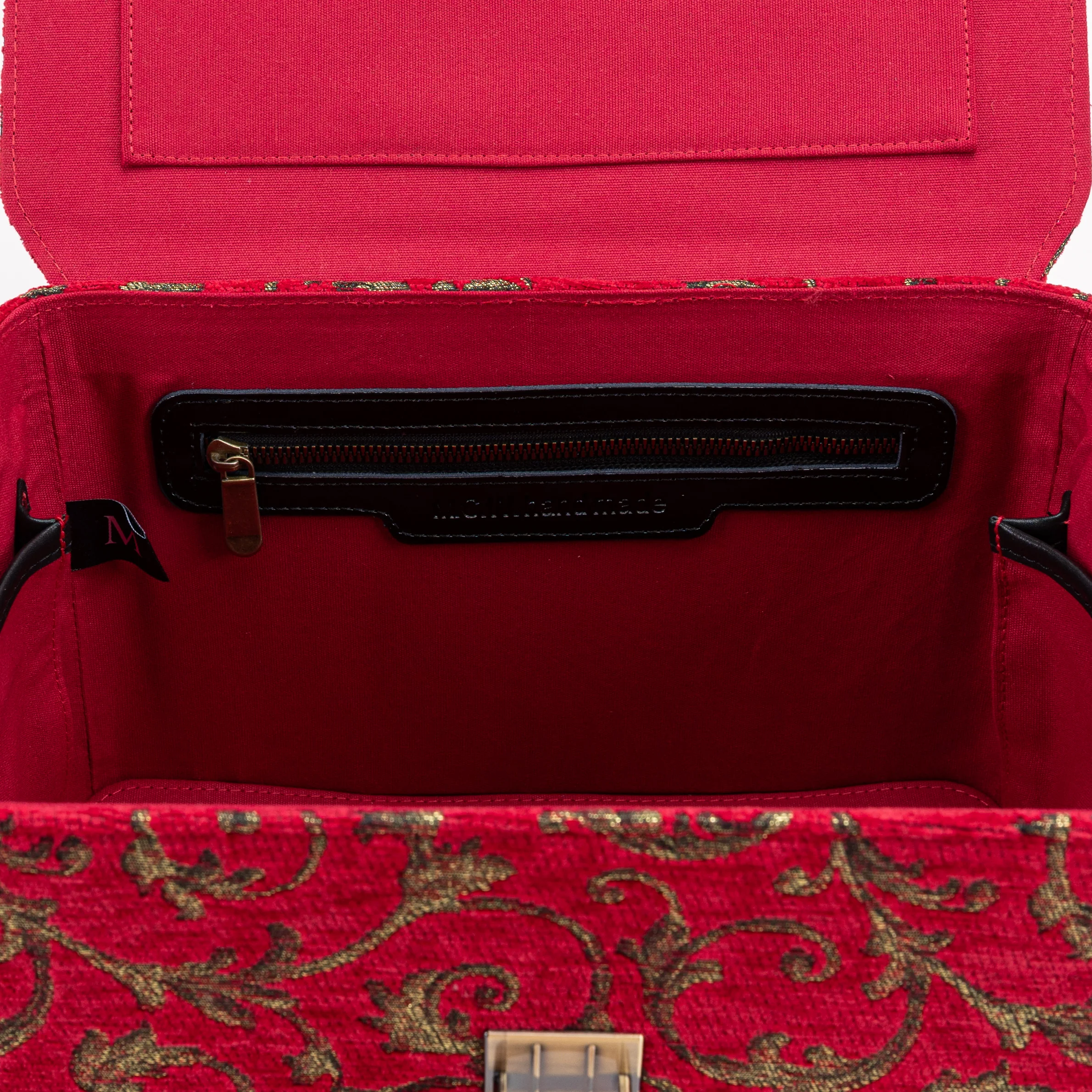 Vintage Scroll Red Josephine Large Train Case - Image 10