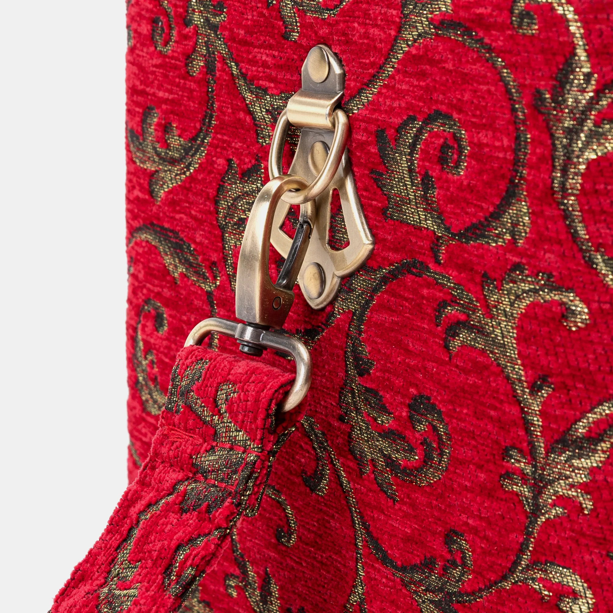 Vintage Scroll Red Josephine Large Train Case - Image 7