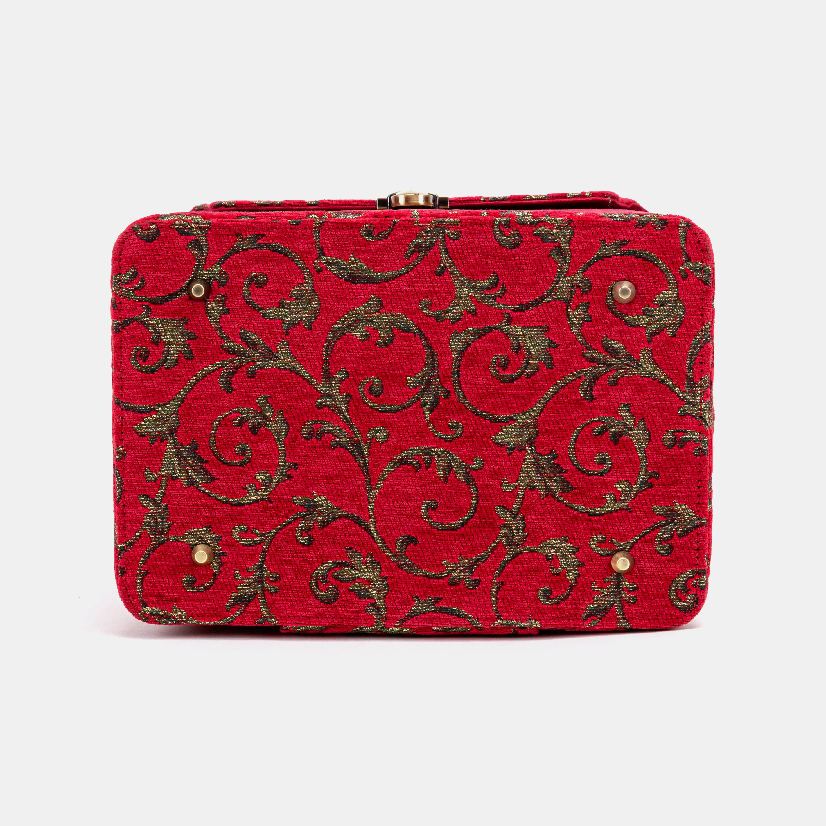 Vintage Scroll Red Josephine Large Train Case - Image 8