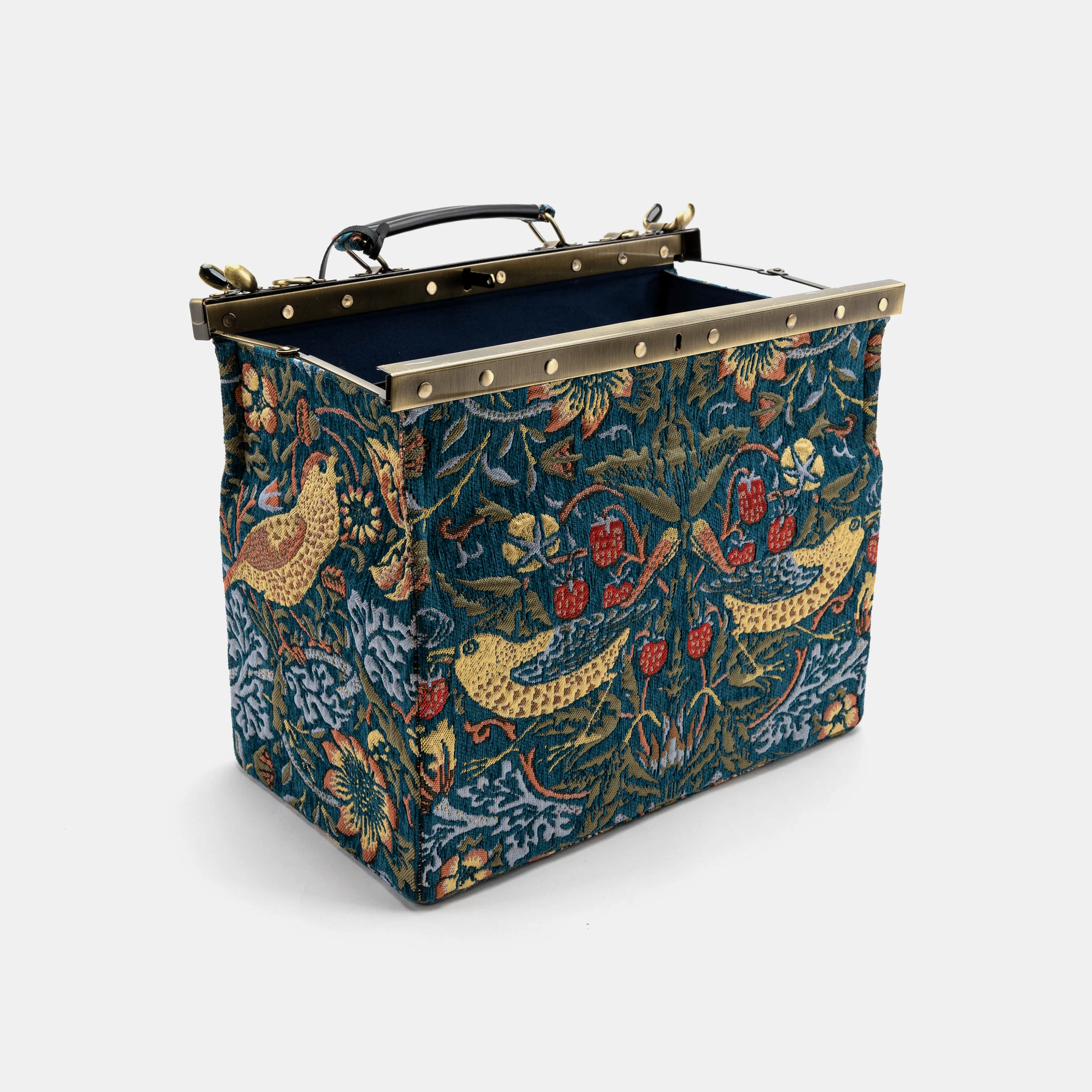 William Morris Strawberry Thief Genevieve Carpet Gladstone Bag - Image 10