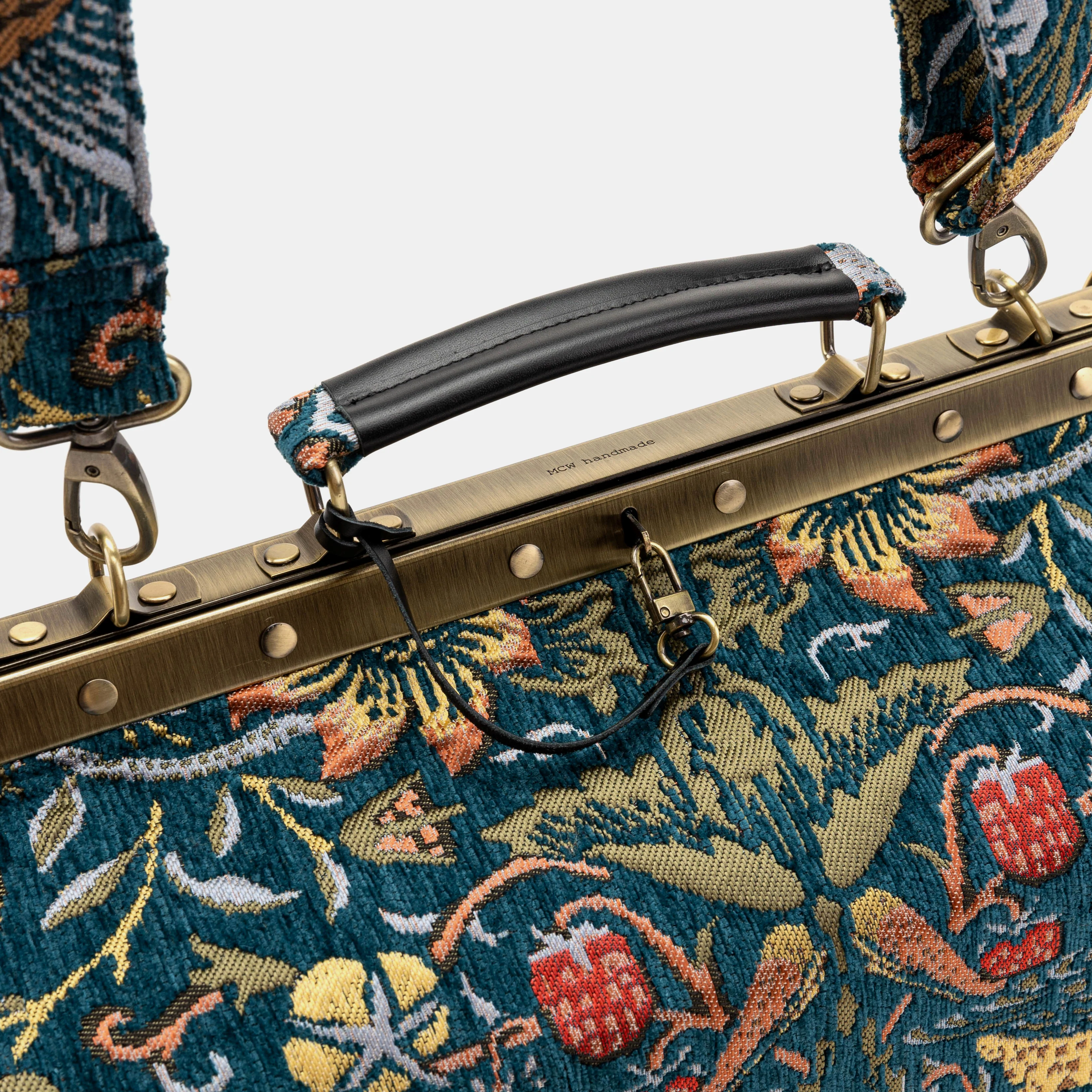 William Morris Strawberry Thief Genevieve Carpet Gladstone Bag - Image 5