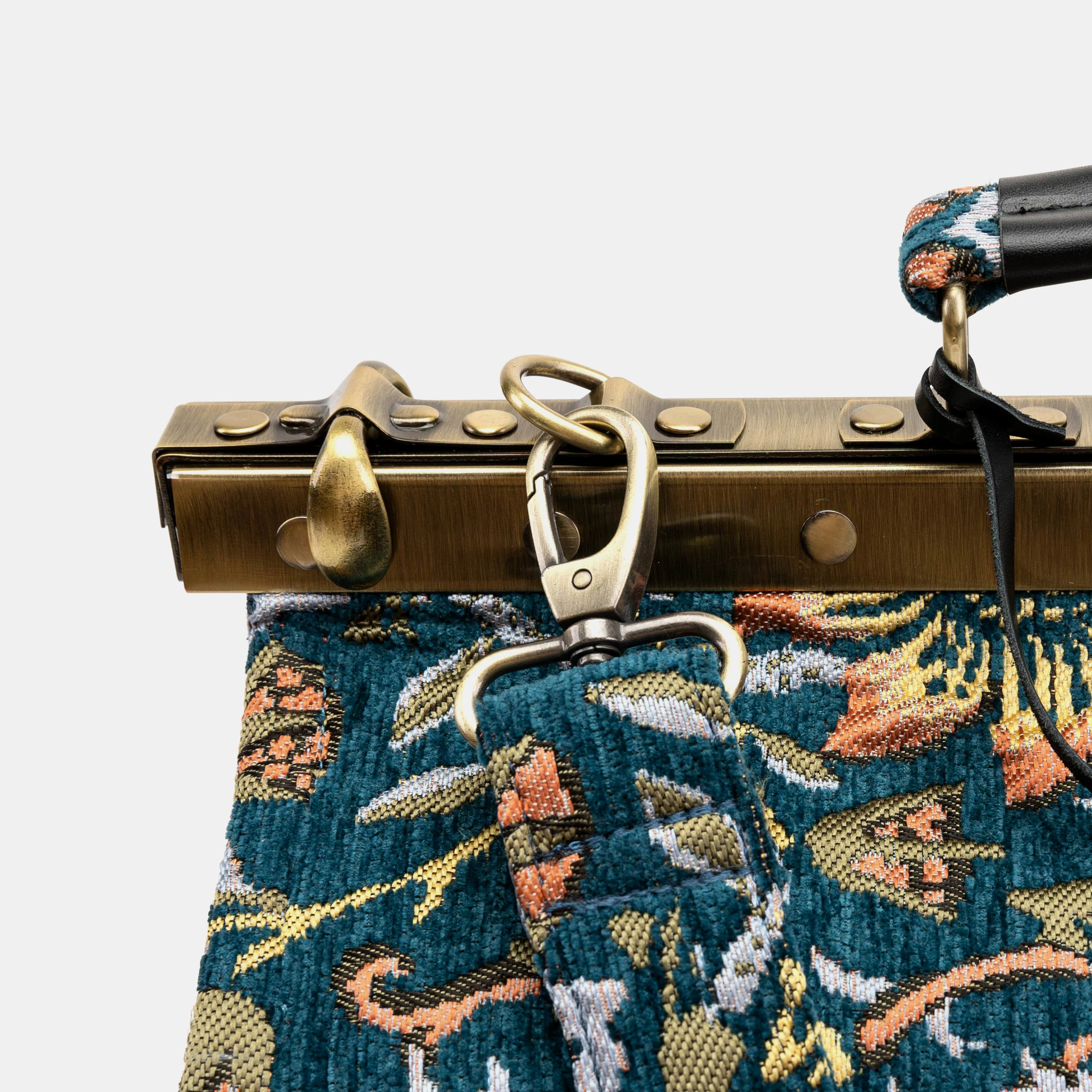 William Morris Strawberry Thief Genevieve Carpet Gladstone Bag - Image 7