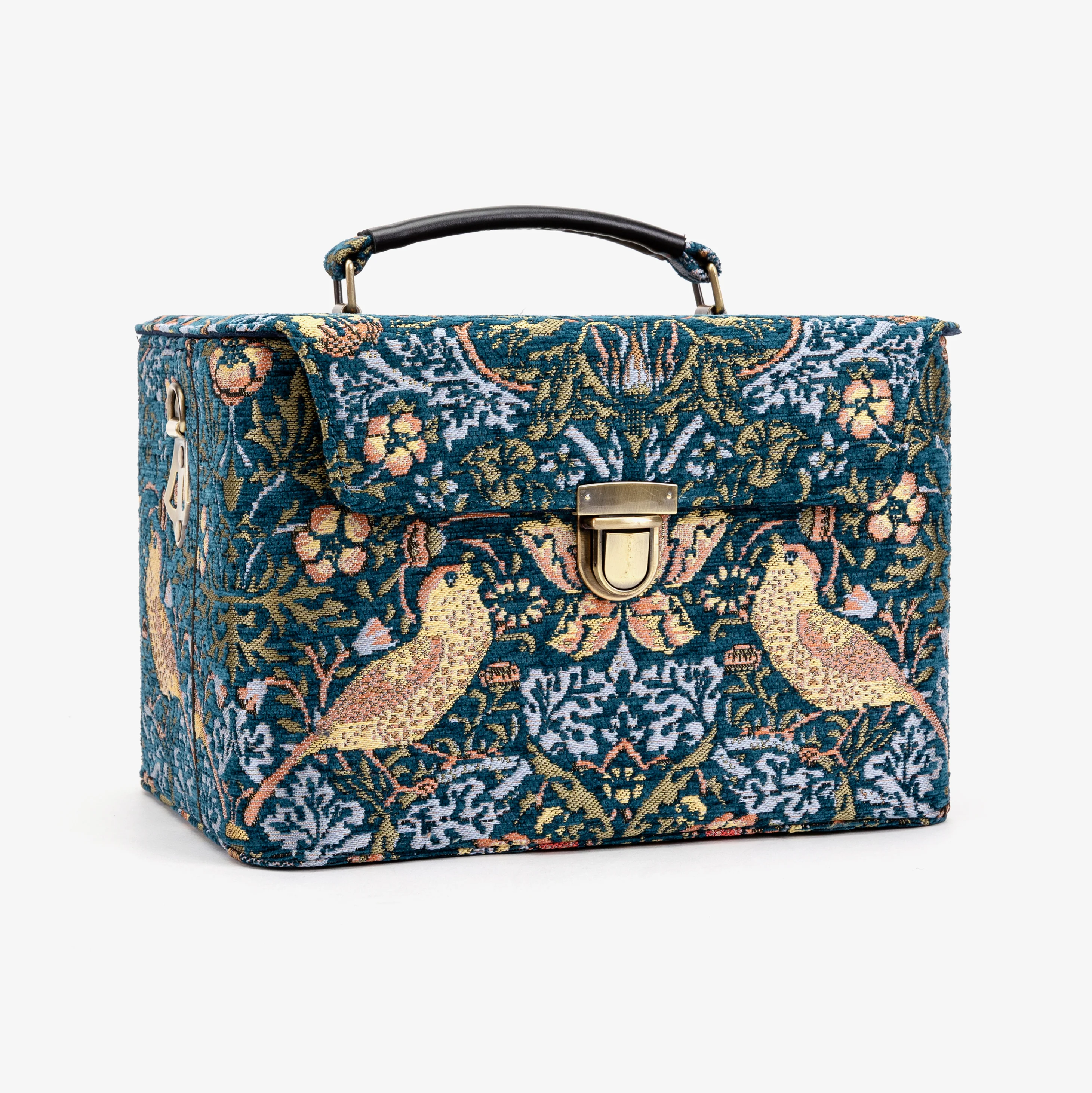 William Morris Strawberry Thief Josephine Large Train Case - Image 3